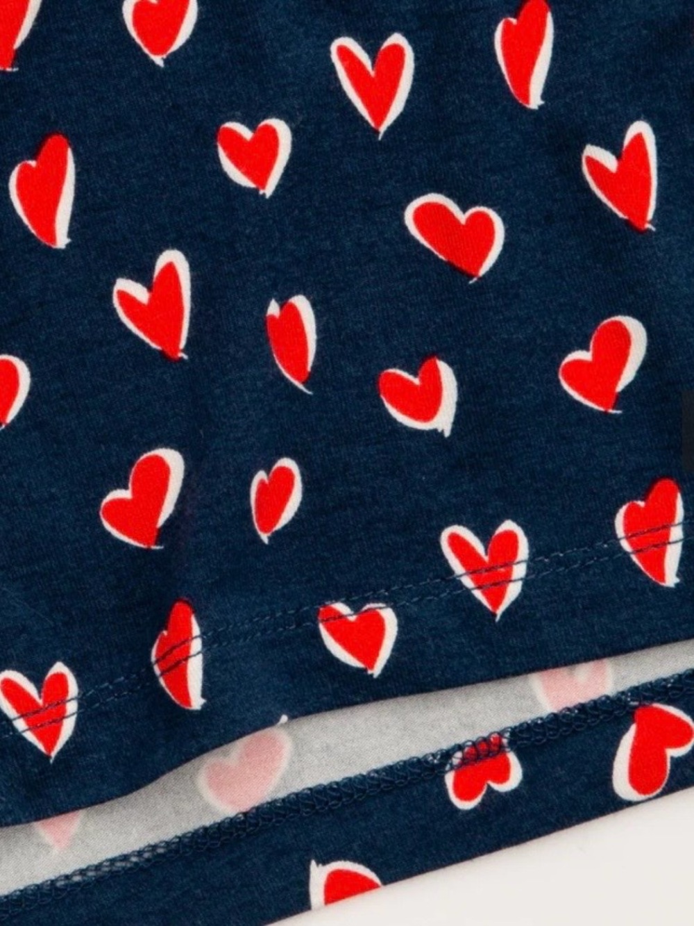 Comfy P.J. SALVAGE Love You More Nightshirt navy with Red Heart Print - Picture 3 of 11